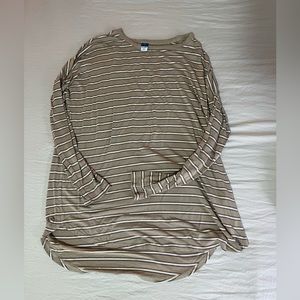 Striped long sleeve shirt